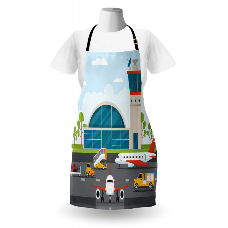 Cartoon Airfield Elements Apron