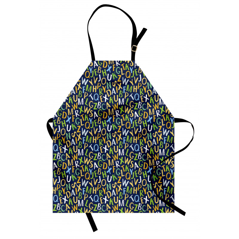 Irregular English Letters Apron