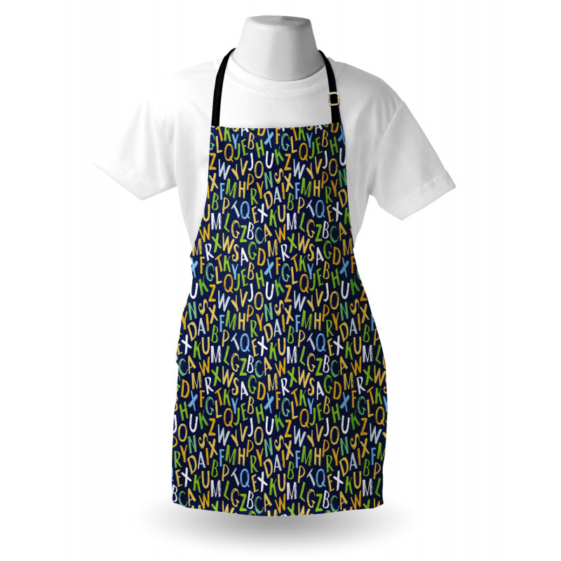 Irregular English Letters Apron