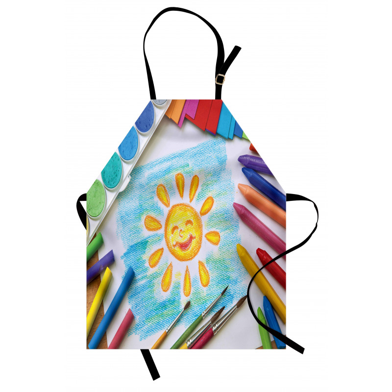 Child's Happy Sun Painting Apron