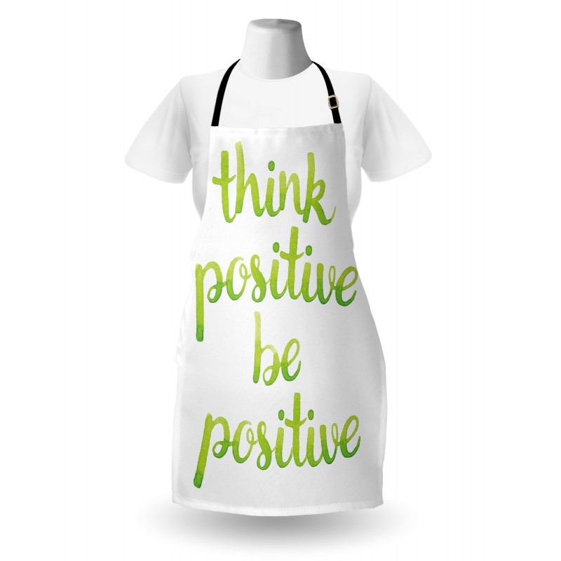 Words in Green Tone Apron