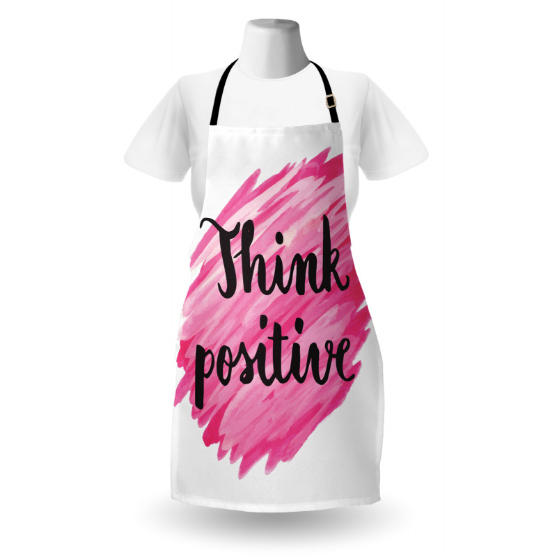 Text Pink Strokes Apron