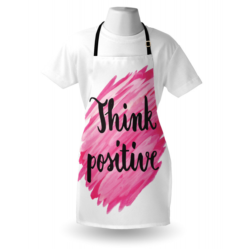 Text Pink Strokes Apron