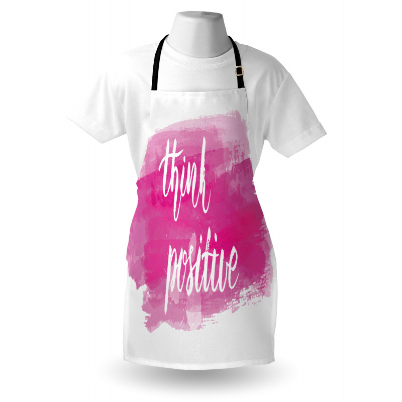 Calligraphy on Pink Apron