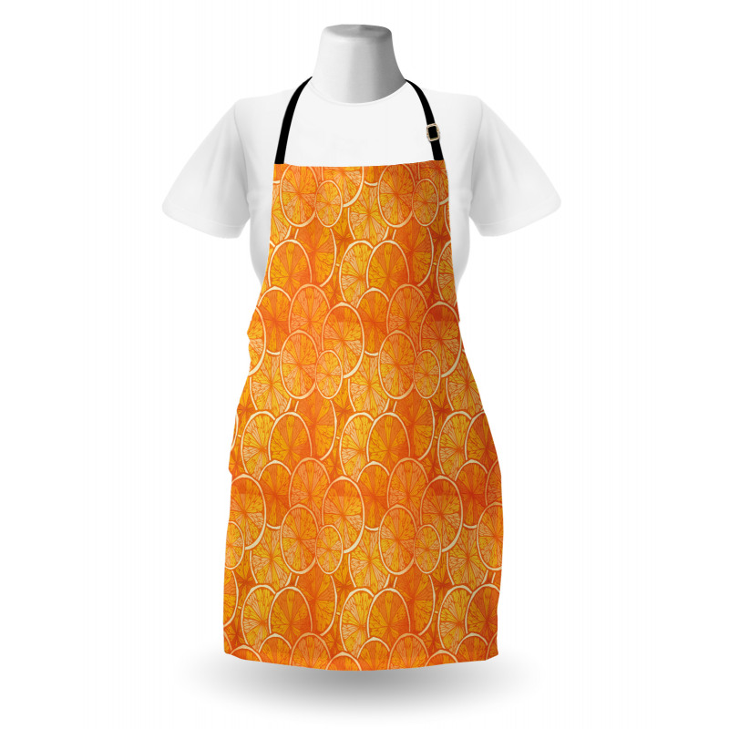 Round Slice of Oranges Apron