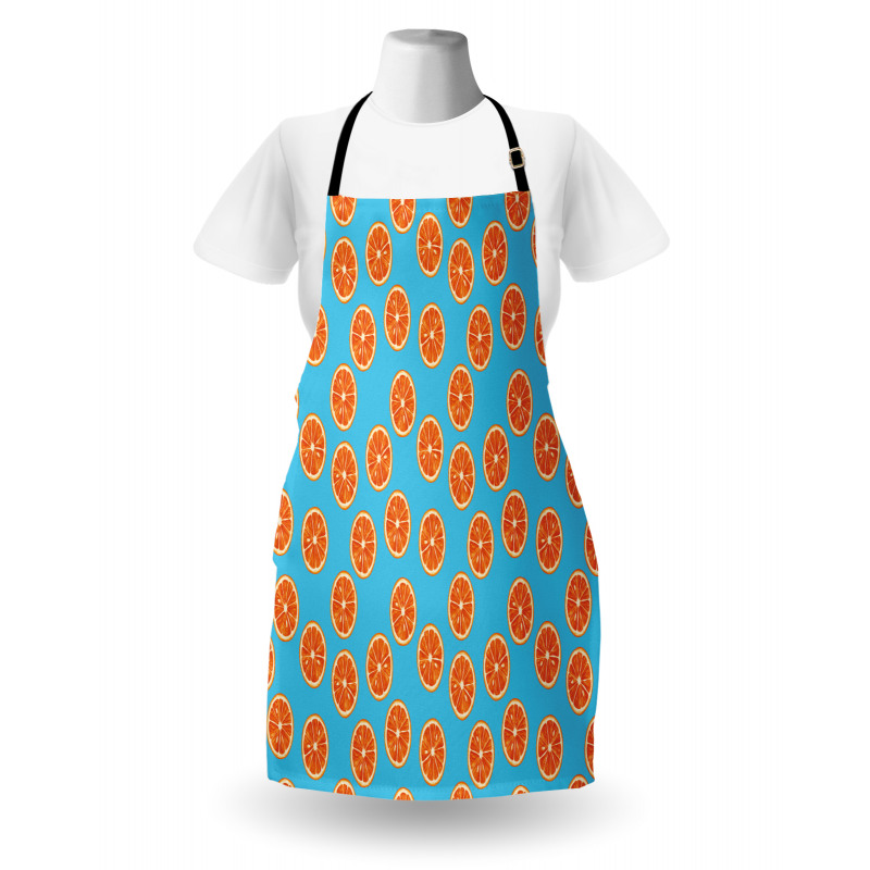 Exotic Citrus Fruit Round Apron