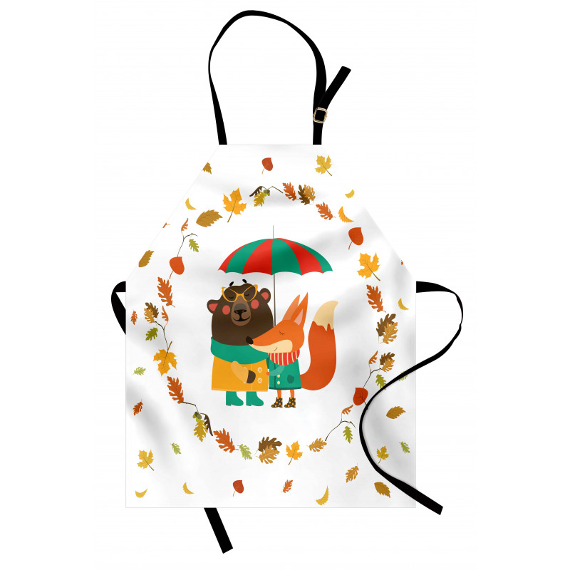 Autumn Fox and Bear Apron