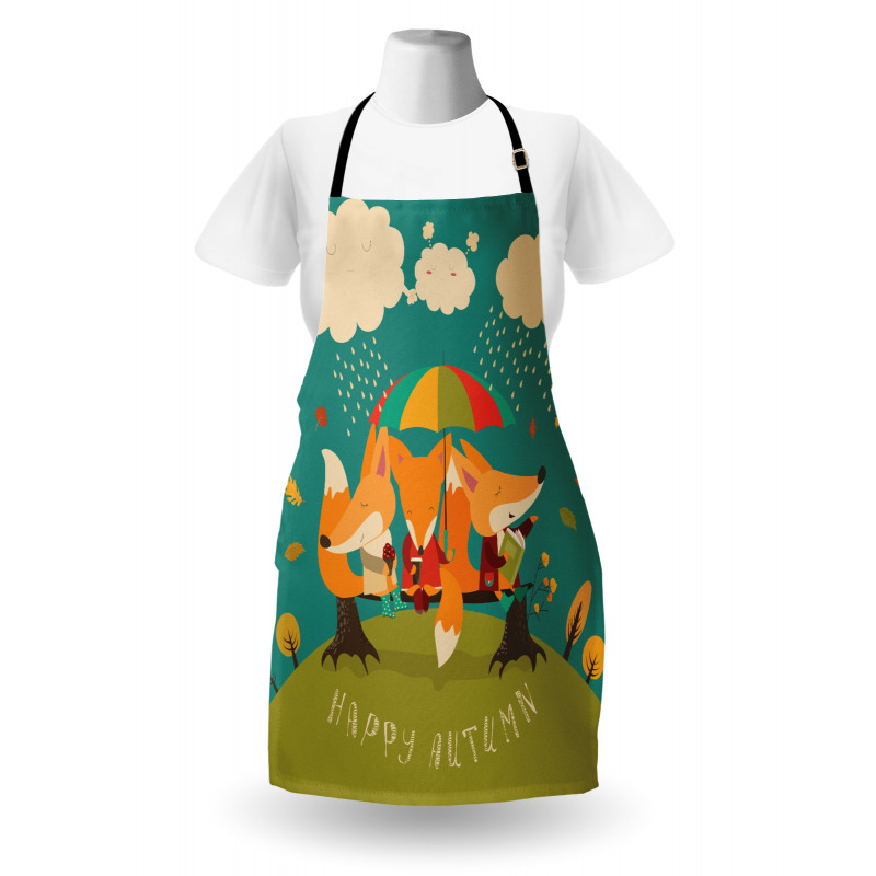 Foxes Umbrella Apron