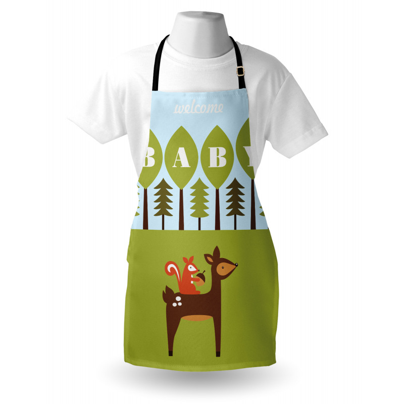 Newborn Welcome Cartoon Apron