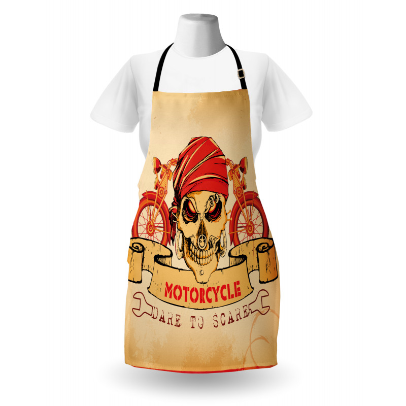Spooky Racer Motorcycle Apron