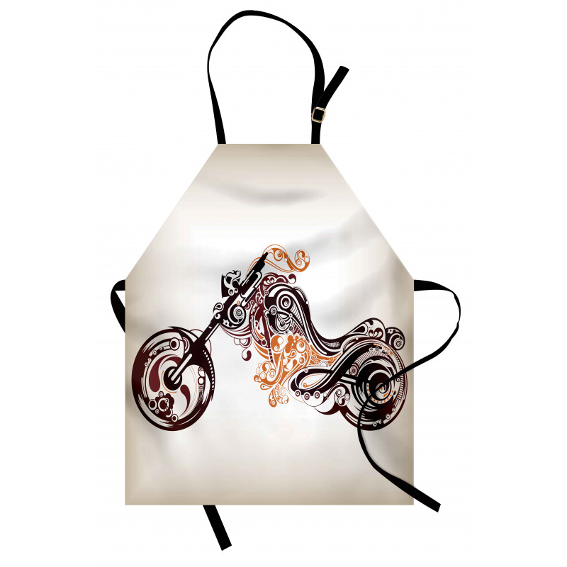 Curvy Floral Bike Apron