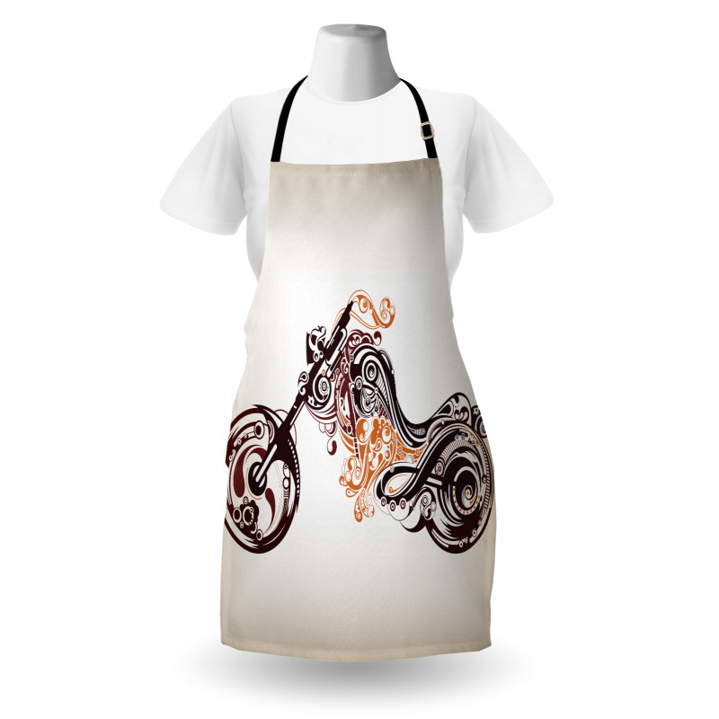 Curvy Floral Bike Apron