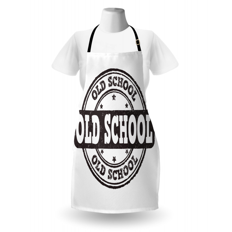 Grunge Retro Look Text Apron