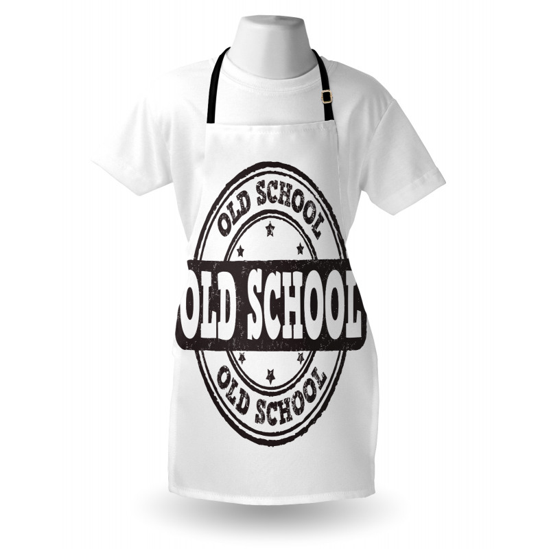 Grunge Retro Look Text Apron