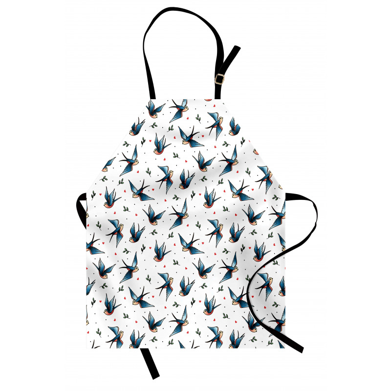 Flying Bird Heart Branch Apron