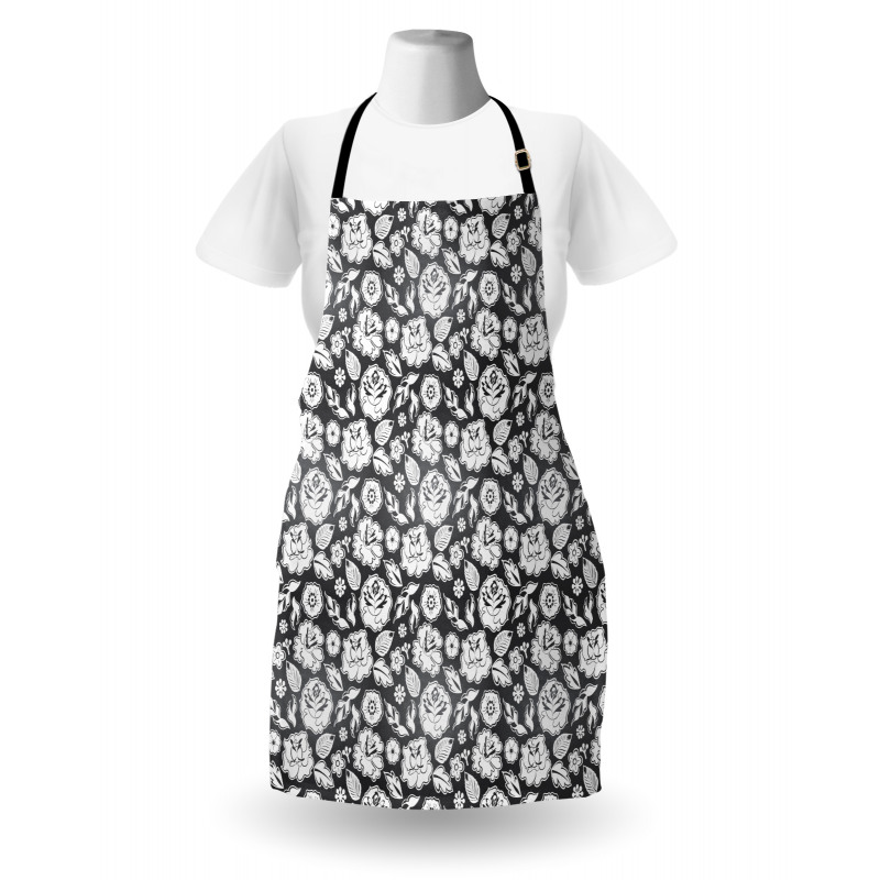 Nostalgic Monochrome Apron