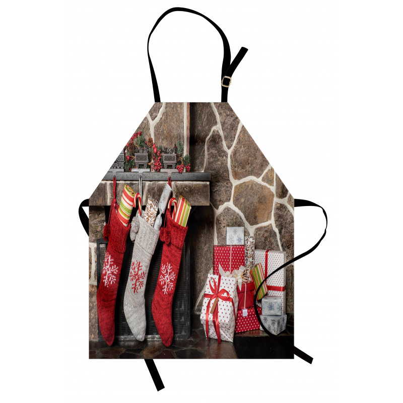 Stockings and Gift Boxes Apron