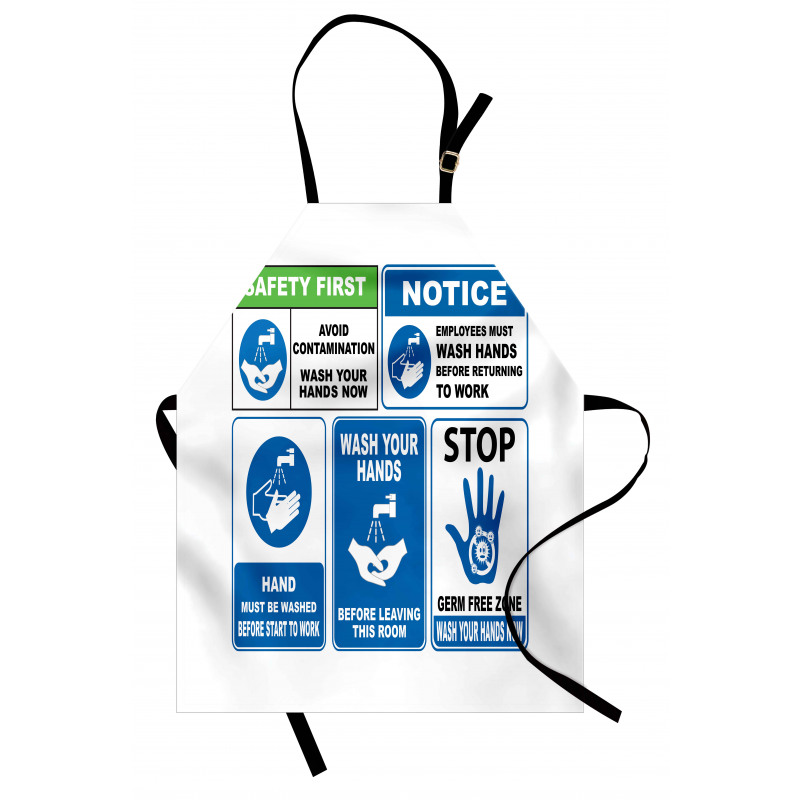 Wash Your Hands Sign Apron