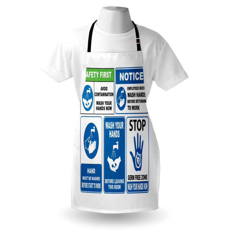 Wash Your Hands Sign Apron