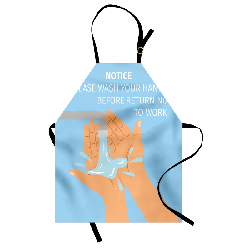 Wash Hands Cartoon Apron