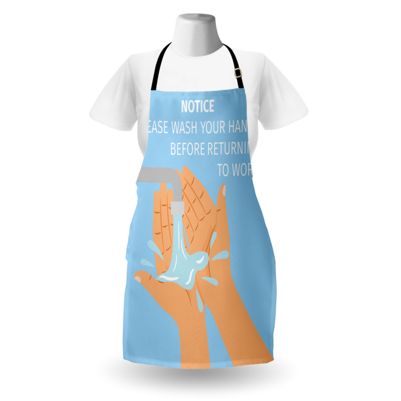 Wash Hands Cartoon Apron