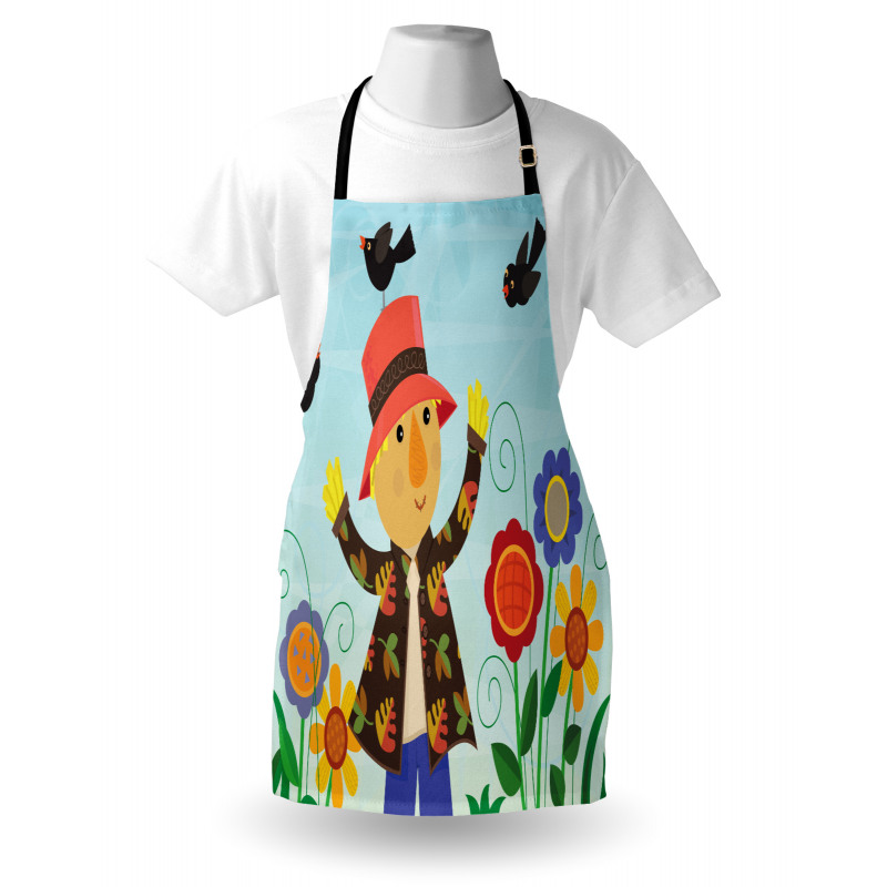 Rustic Scene Bird Friends Apron