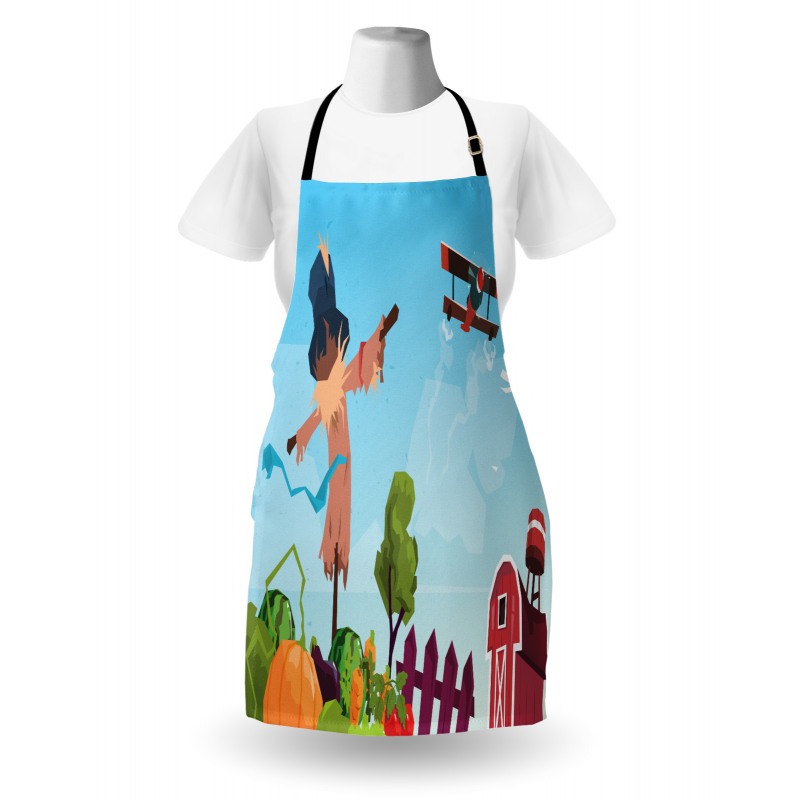 Countryside Cartoon Apron