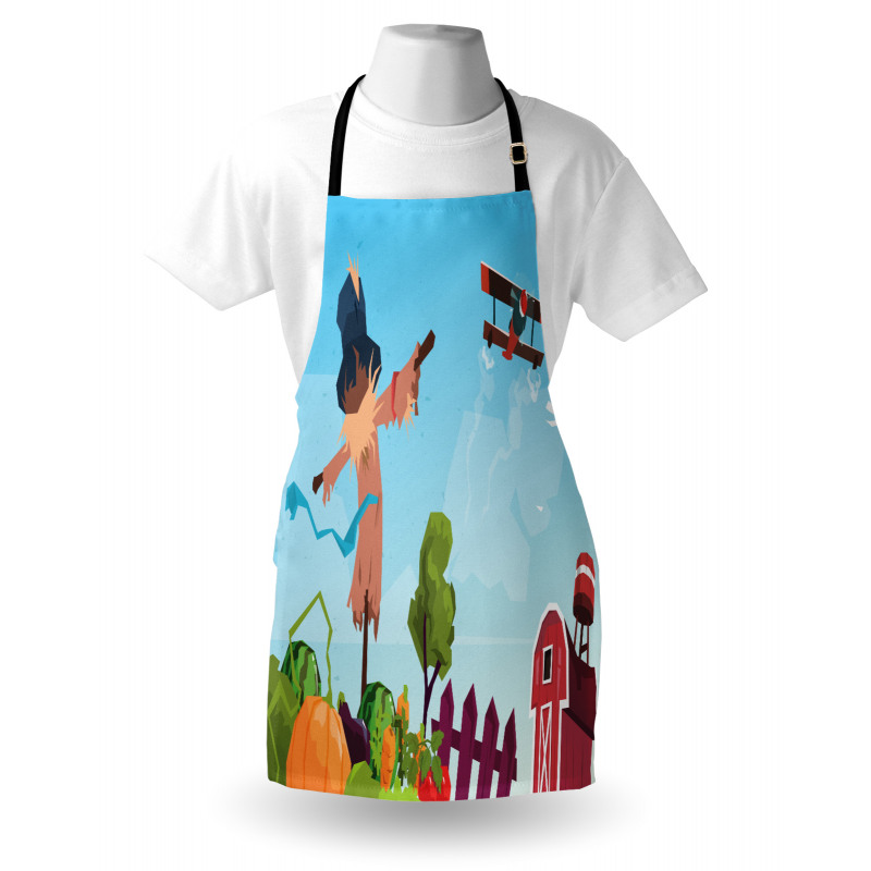 Countryside Cartoon Apron