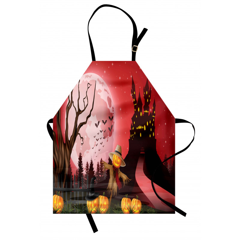 Halloween Haunted Chateau Apron