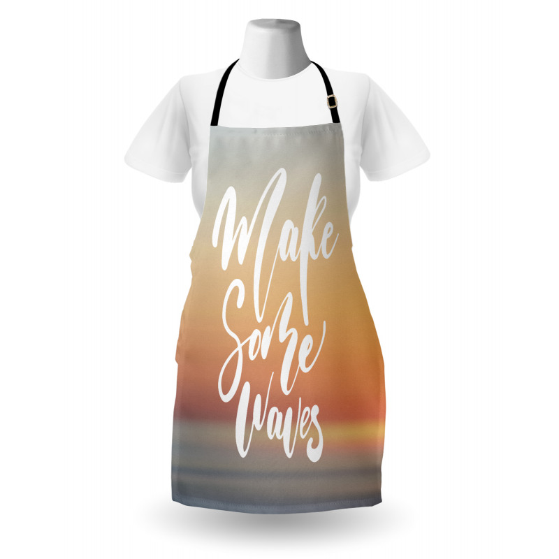 Words on Blurry Sunset Apron