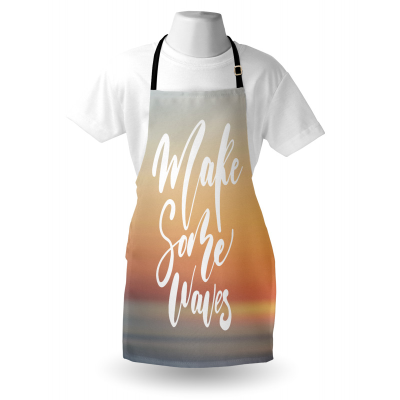 Words on Blurry Sunset Apron