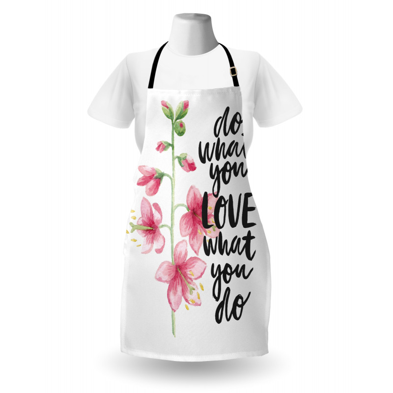 Do What You Love Flowers Apron