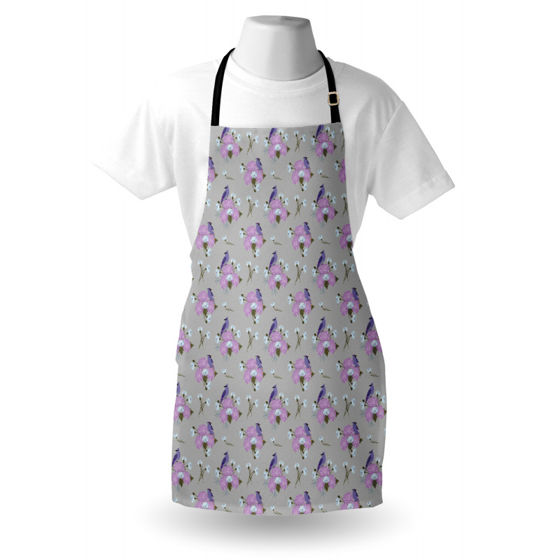 Vintage Flowers and Bird Apron