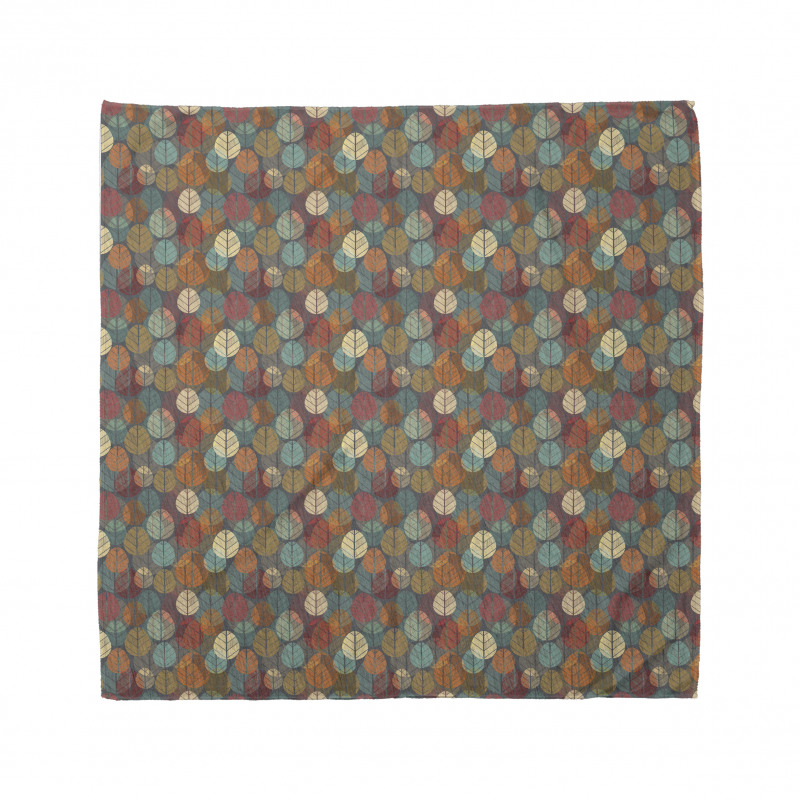 Colorful Round Leafs Bandana