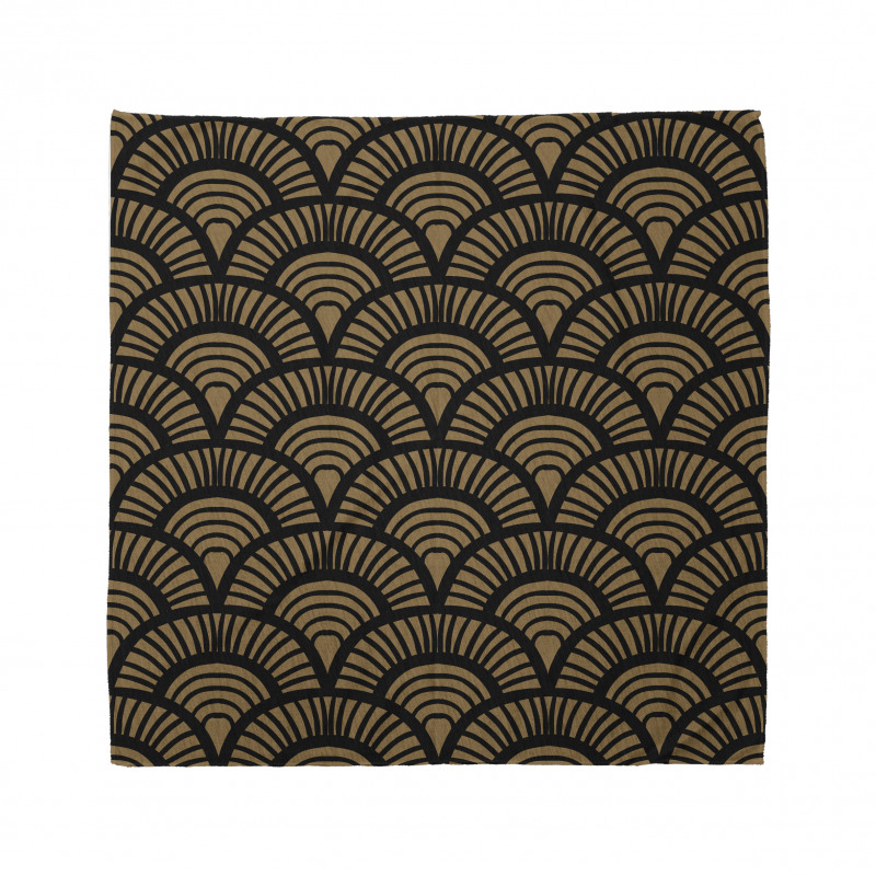 Retro Art Deco Seashells Bandana