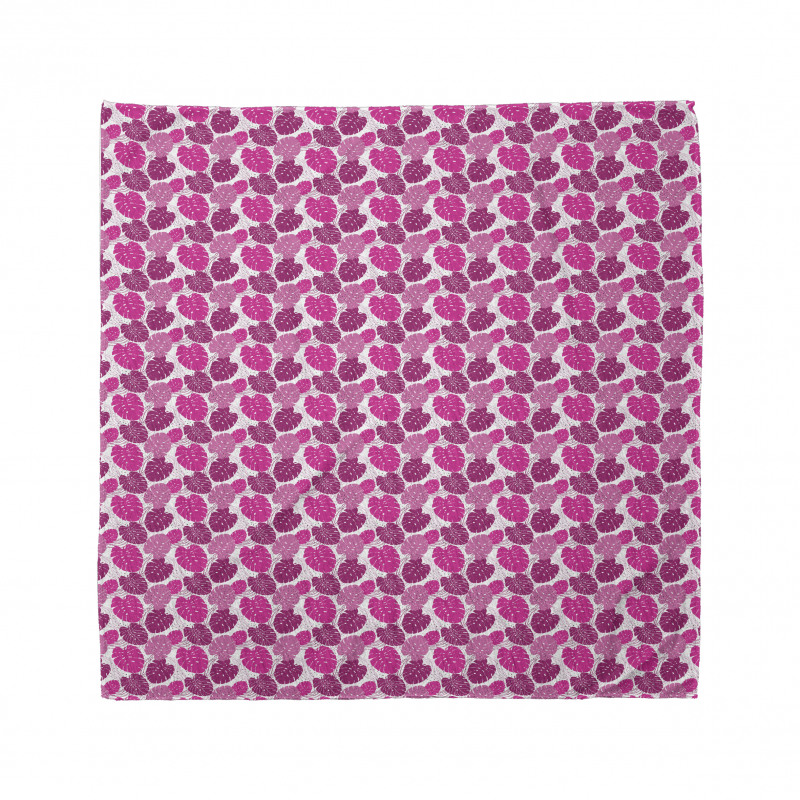 Pink Color Palette Leaves Bandana