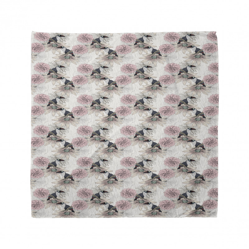 Vintage Toucan and Flowers Bandana