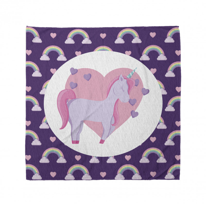 Pony Hearts Rainbows Bandana