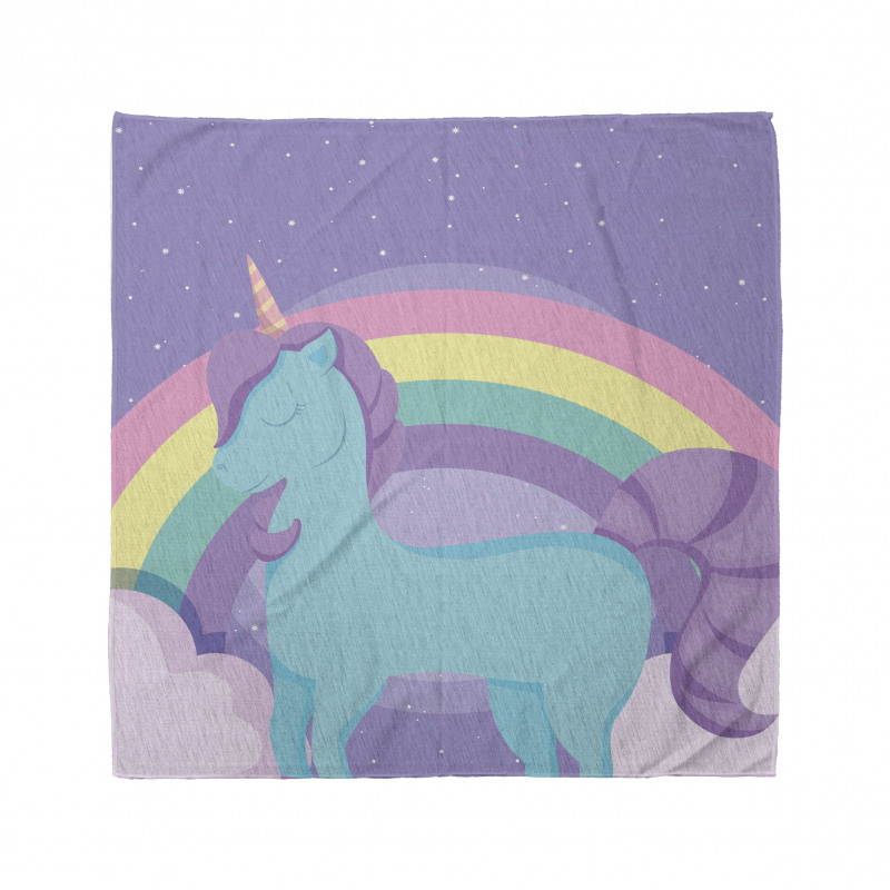 Nursery Rainbow Pony Art Bandana