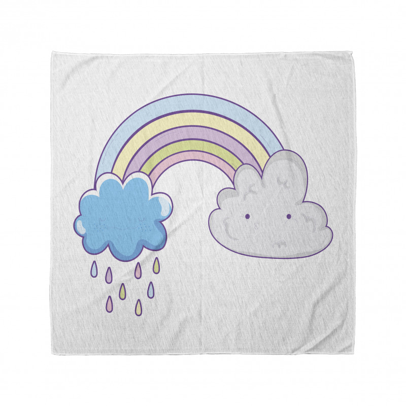 Raining Clouds Cartoon Art Bandana