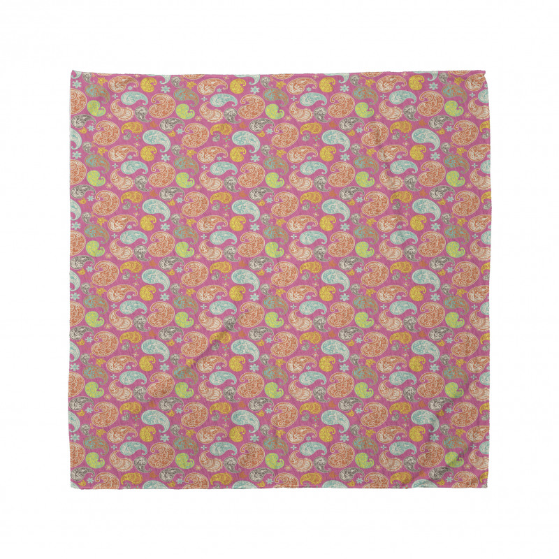 Colorful Eastern Floral Bandana