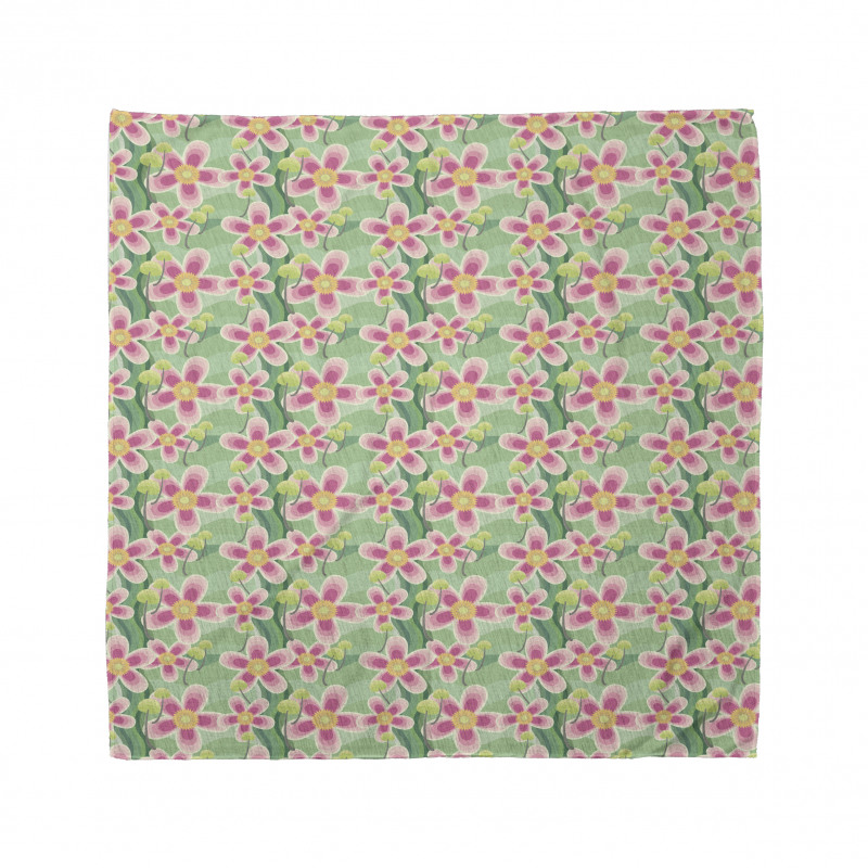 Pastel Large Flower Petals Bandana