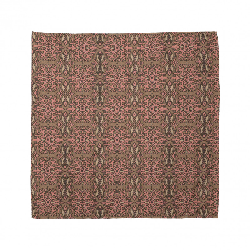 Nostaljik Bandana Antik Damask Desenli