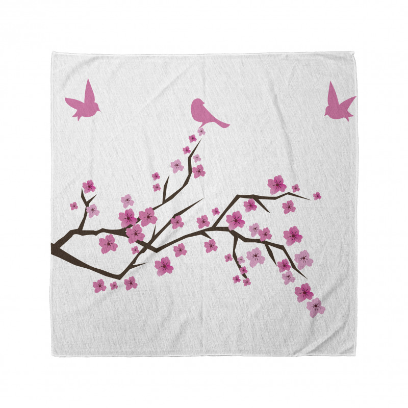 Japanese Cherry Blossoms Art Bandana