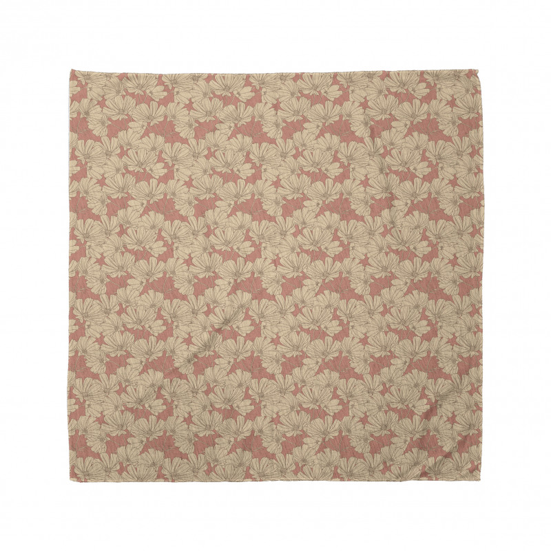 Simplistic Nostalgic Flowers Bandana