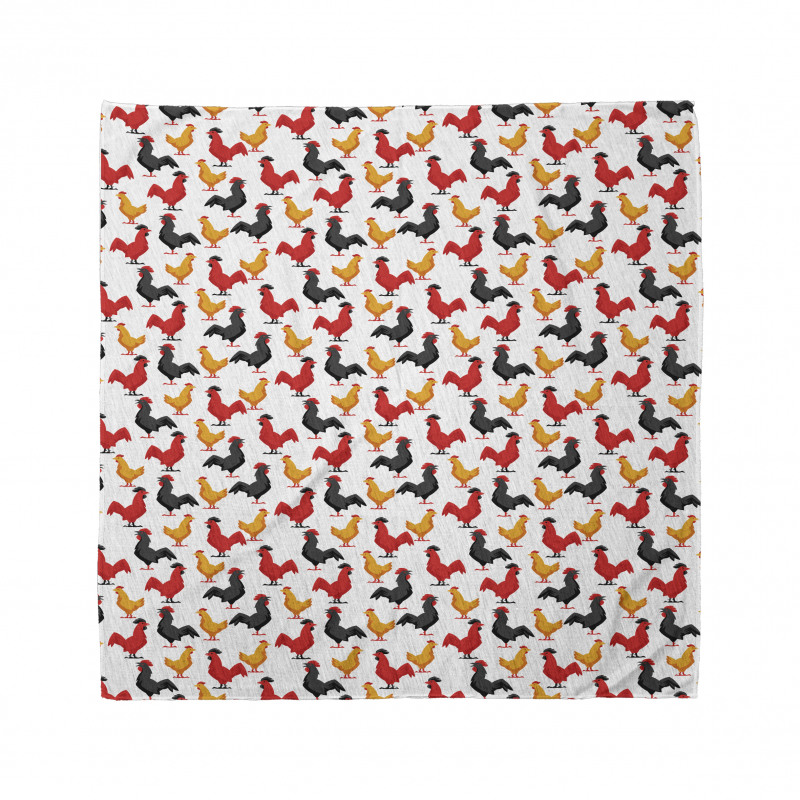 Farm Animal Bird Pattern Bandana