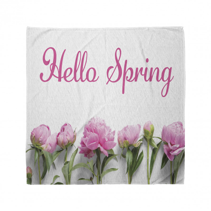 Spring Welcoming Floral Photo Bandana