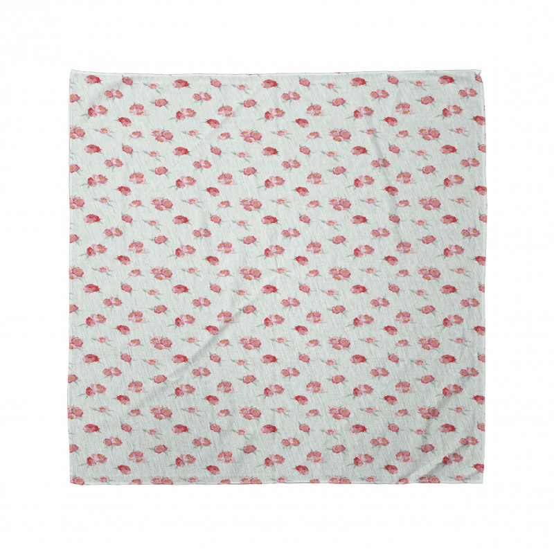 Soft Tones Watercolor Flower Bandana