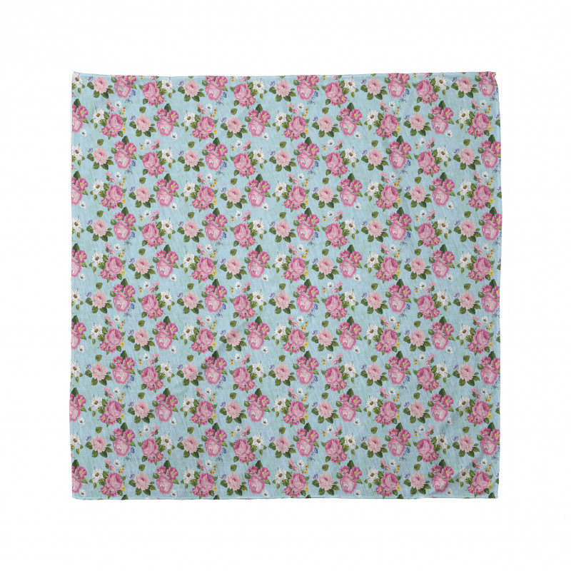 Colorful Flowers Bouquet Art Bandana