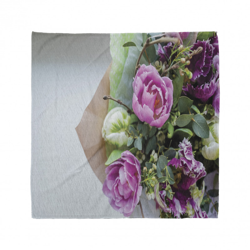 Delicate Floral Bouquet Photo Bandana